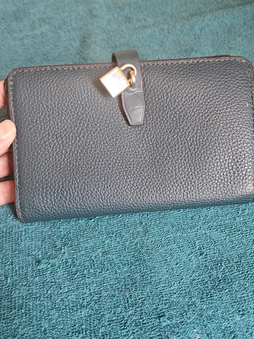Michael Kors Adele Slim Bifold Pebbled Leather Wallet